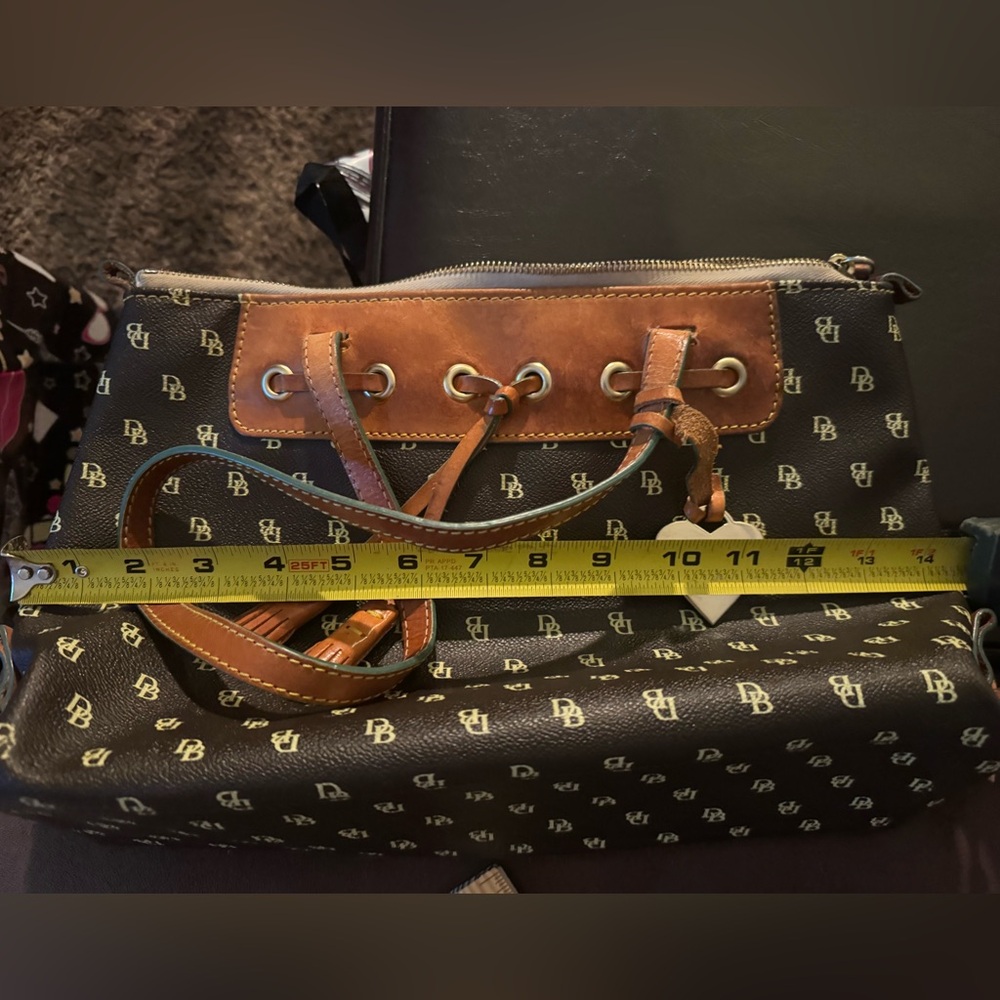 Dooney & Bourke Black and Tan Shoulder Bag
14.5x9 - Picture 4 of 5